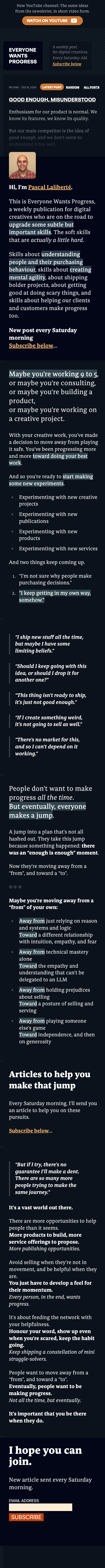 Mobile view of Everyone Wants Progress